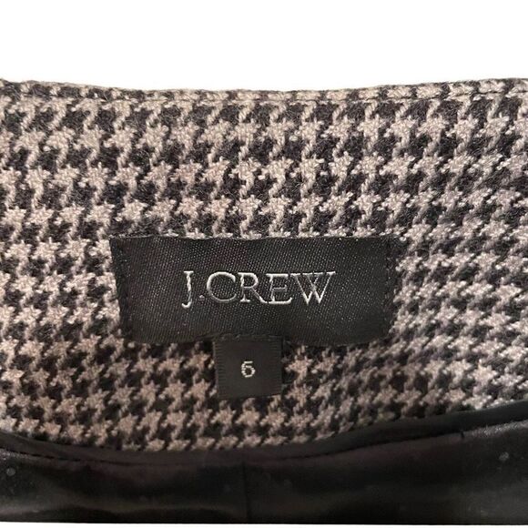 J. Crew Women’s Jacket Blazer Safari Academia Cropped Houndstooth SAMPLE Size 6 - Picture 5 of 7
